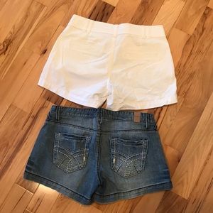 Two pairs of Maurices shorts size 5/6
